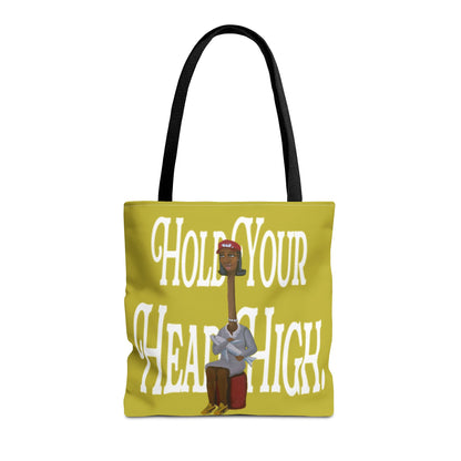 Tote Bag — "Hold Your Head High" Inspirational Art Tote