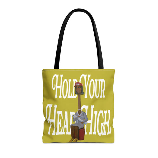 Tote Bag — "Hold Your Head High" Inspirational Art Tote