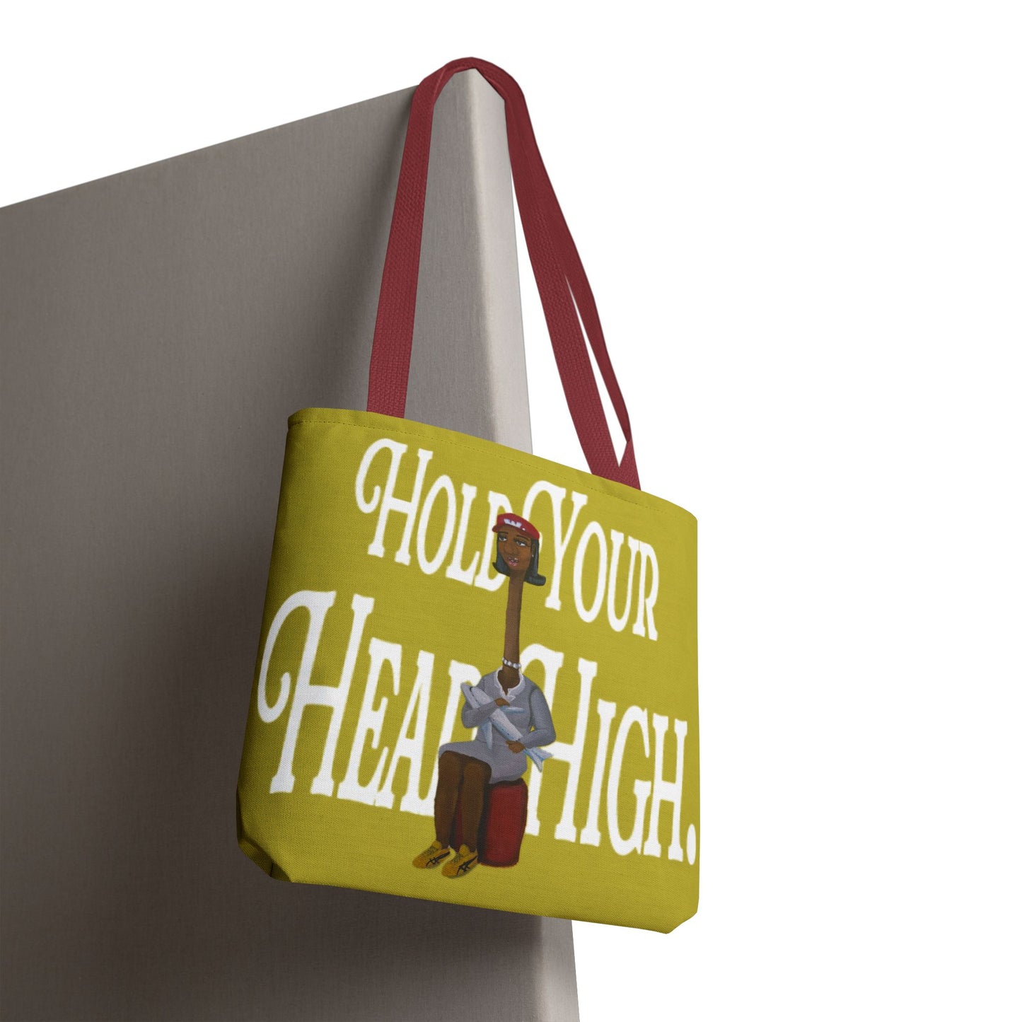 Tote Bag — "Hold Your Head High" Inspirational Art Tote