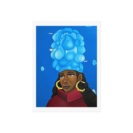 “Dazed Dreamer 3: Thinking Cap" Fine Art Print