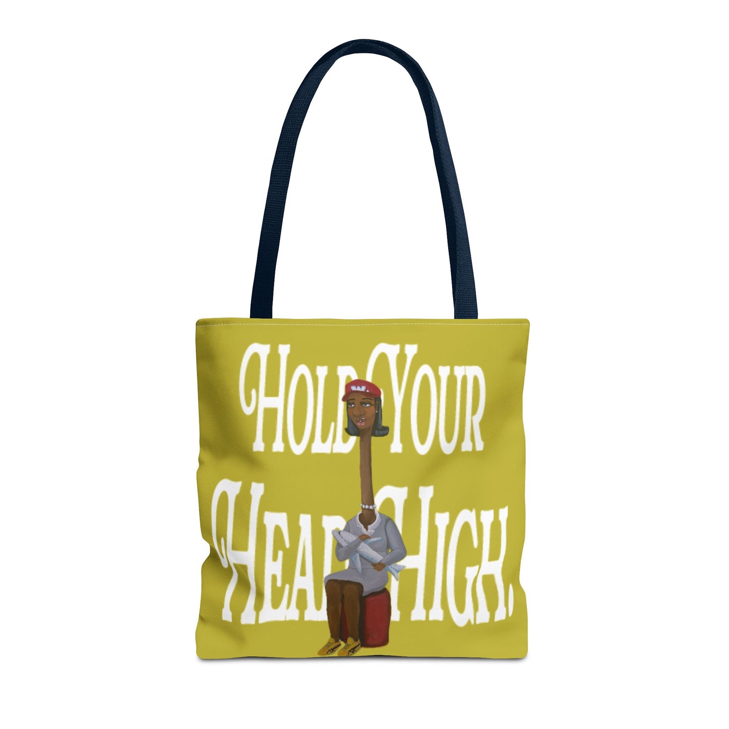 Tote Bag — "Hold Your Head High" Inspirational Art Tote