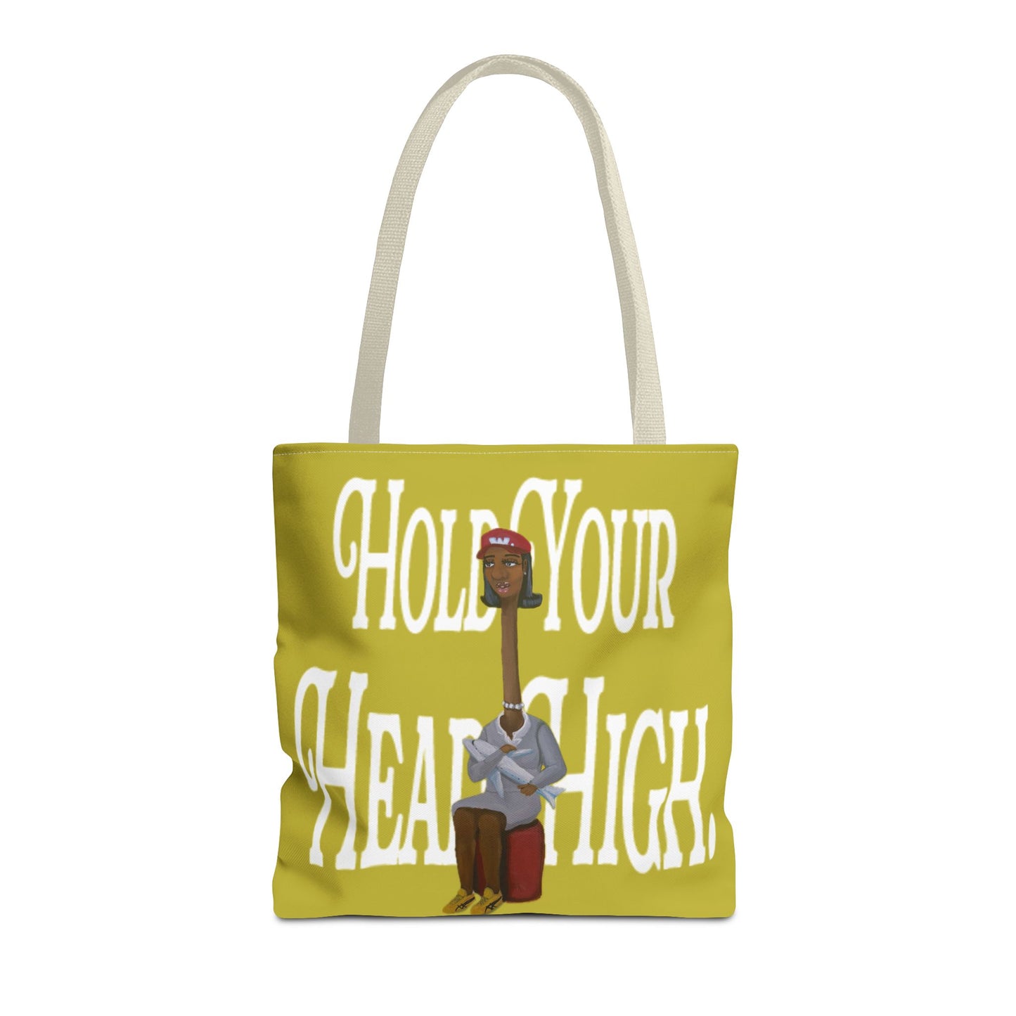 Tote Bag — "Hold Your Head High" Inspirational Art Tote