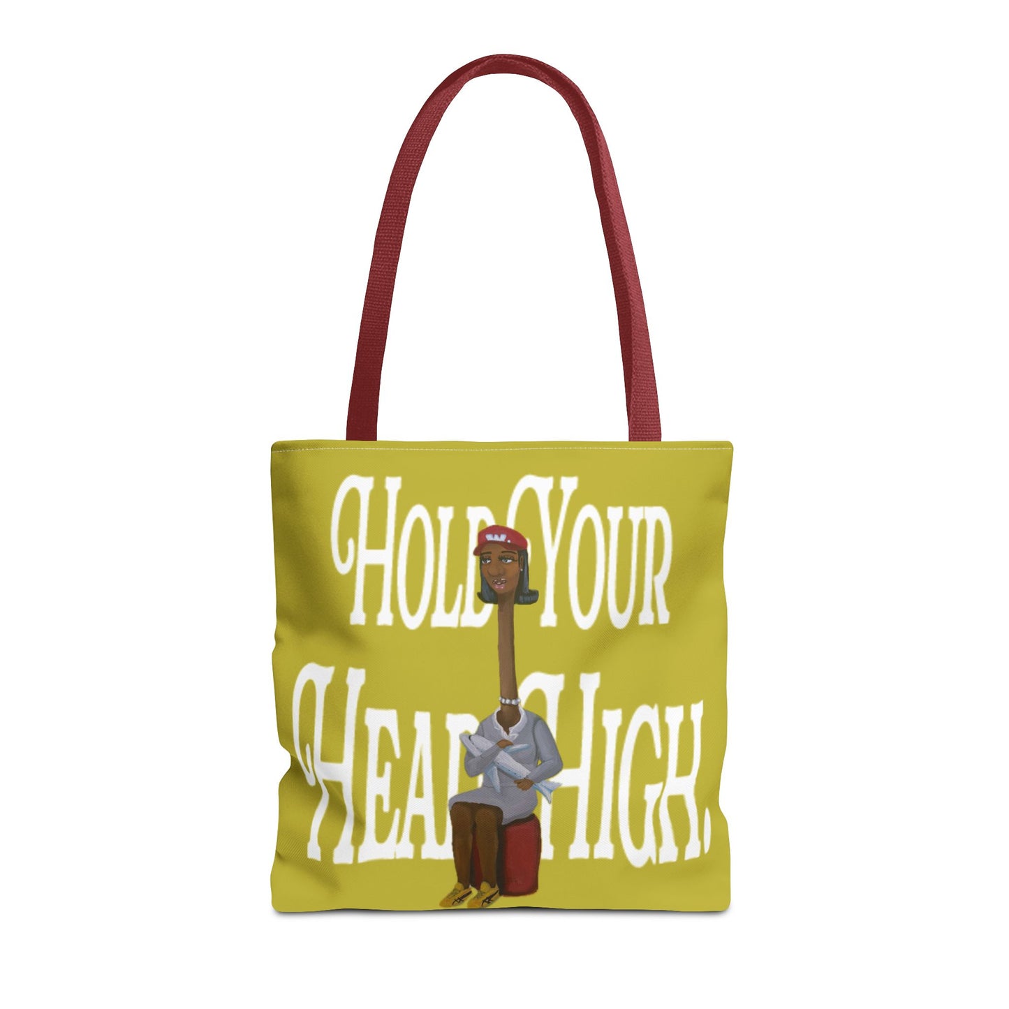 Tote Bag — "Hold Your Head High" Inspirational Art Tote