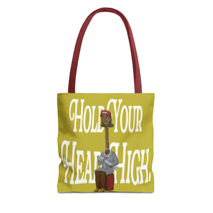 Tote Bag — "Hold Your Head High" Inspirational Art Tote