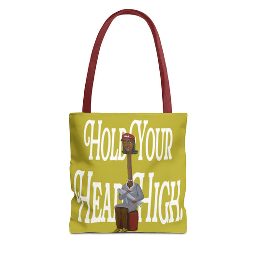 Tote Bag — "Hold Your Head High" Inspirational Art Tote